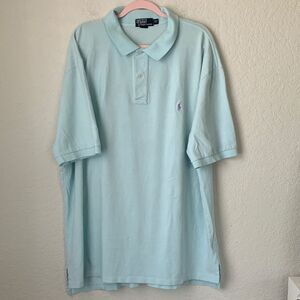 Polo by Ralph Lauren Sky Blue Men's Polo Shirt Size 3XL Tall